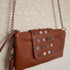 Stylish Brown Chain Strap Women's Bag